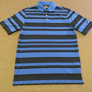 Nike Golf Tour Performance men’s blue striped polo. Size medium.